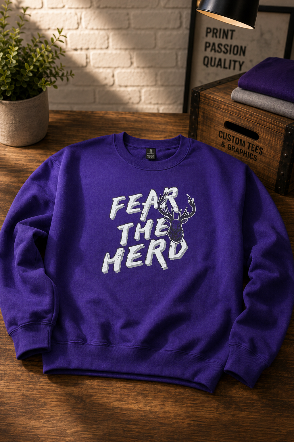 Elkins Elks “Fear the Herd” Crewneck Sweatshirt