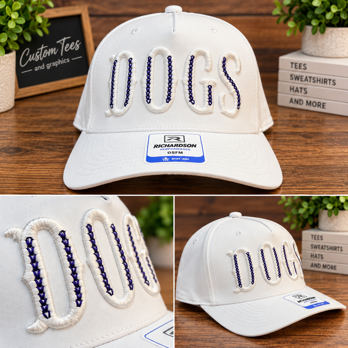 Fayetteville Bulldogs 3D Puff “DOGS” Richardson 258
