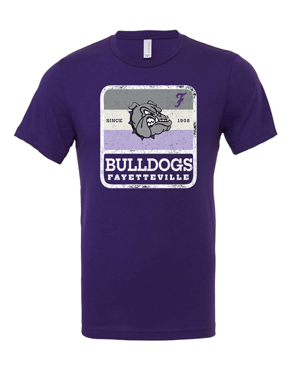 Fayetteville Bulldogs White Badge Tee – CUSTOM TEES \u0026 GRAPHICS