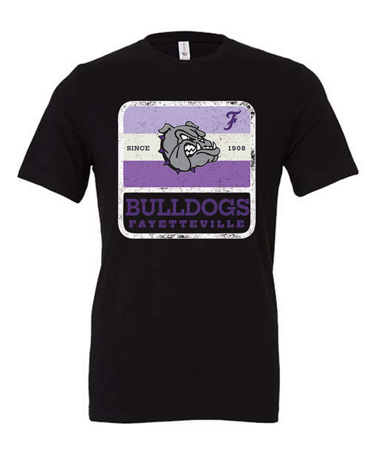 Fayetteville Bulldogs White Badge Tee