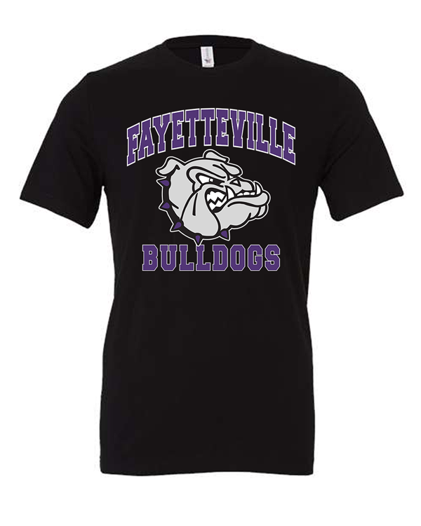 Fayetteville Bulldogs Arched Mascot
