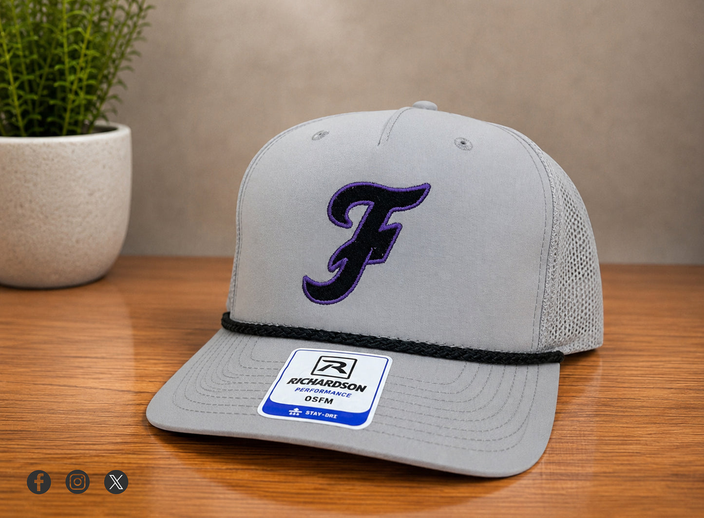Fayetteville Flying F — Richardson 258 Performance Rope Hat