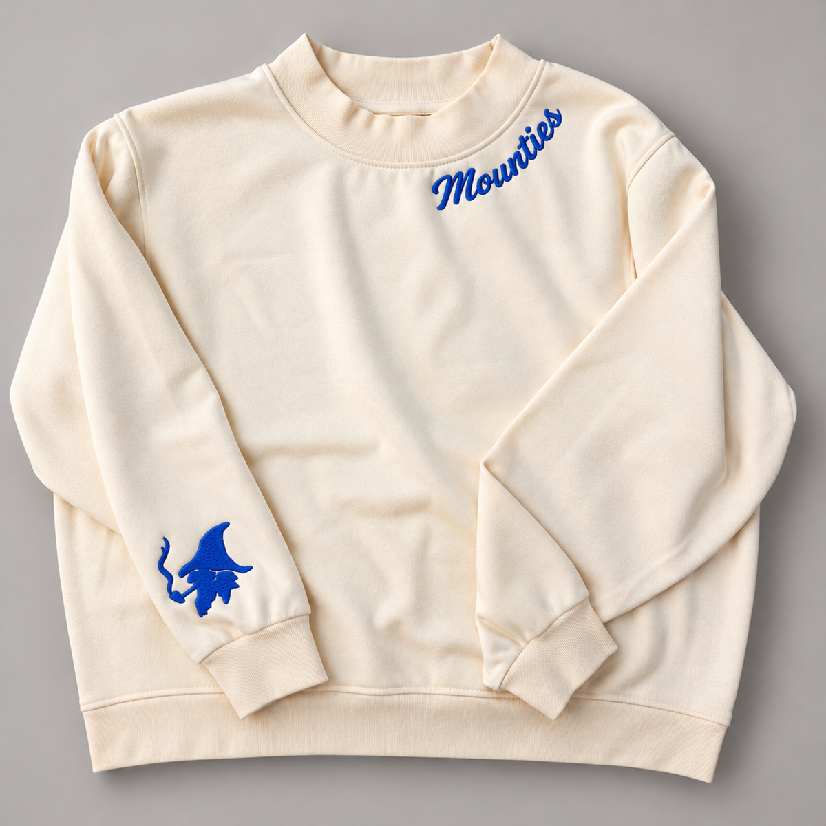 Mounties Embroidered Mock Neck Sweatshirt