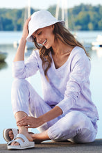 Load image into Gallery viewer, FAYETTEVILLE BULLDOGS _ Ladies Beach Wash® Cloud Tie-Dye Fleece Sweatshirt and Sweatpant