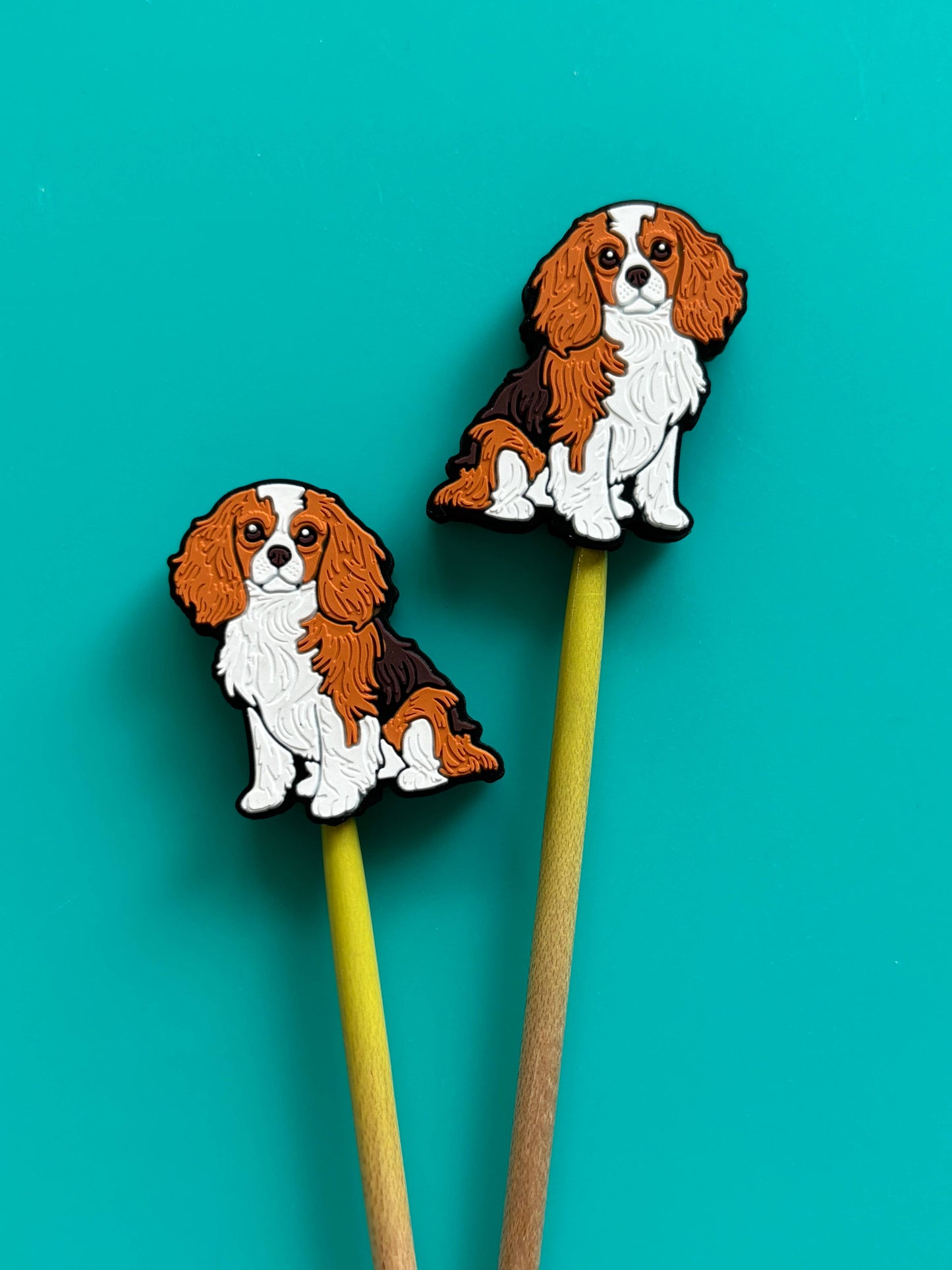 Knitting Needle Point Protectors Cav King Charles Spaniel