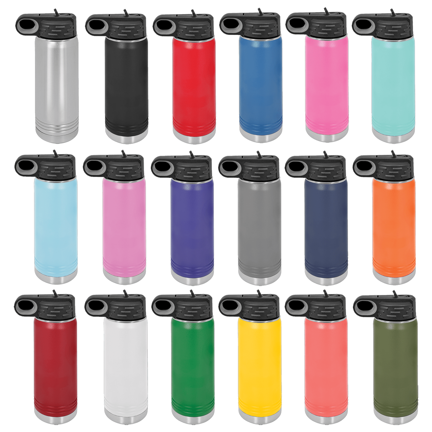 Laser Decorated Polar Camel Water Bottles_12, 20, 32, and 40 oz.