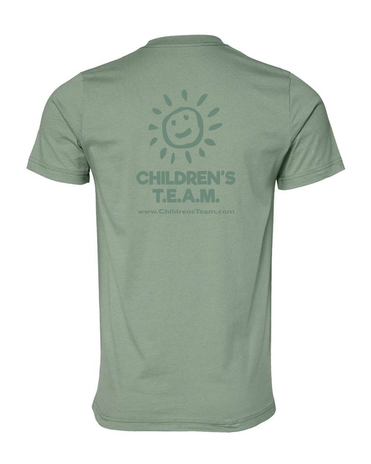 Children's Speech Therapy- Crew Neck Light Sage Green Shirts
