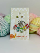 Load image into Gallery viewer, Knitting Stitch Markers - Soda Beer Helpful BOR Trendy Fun
