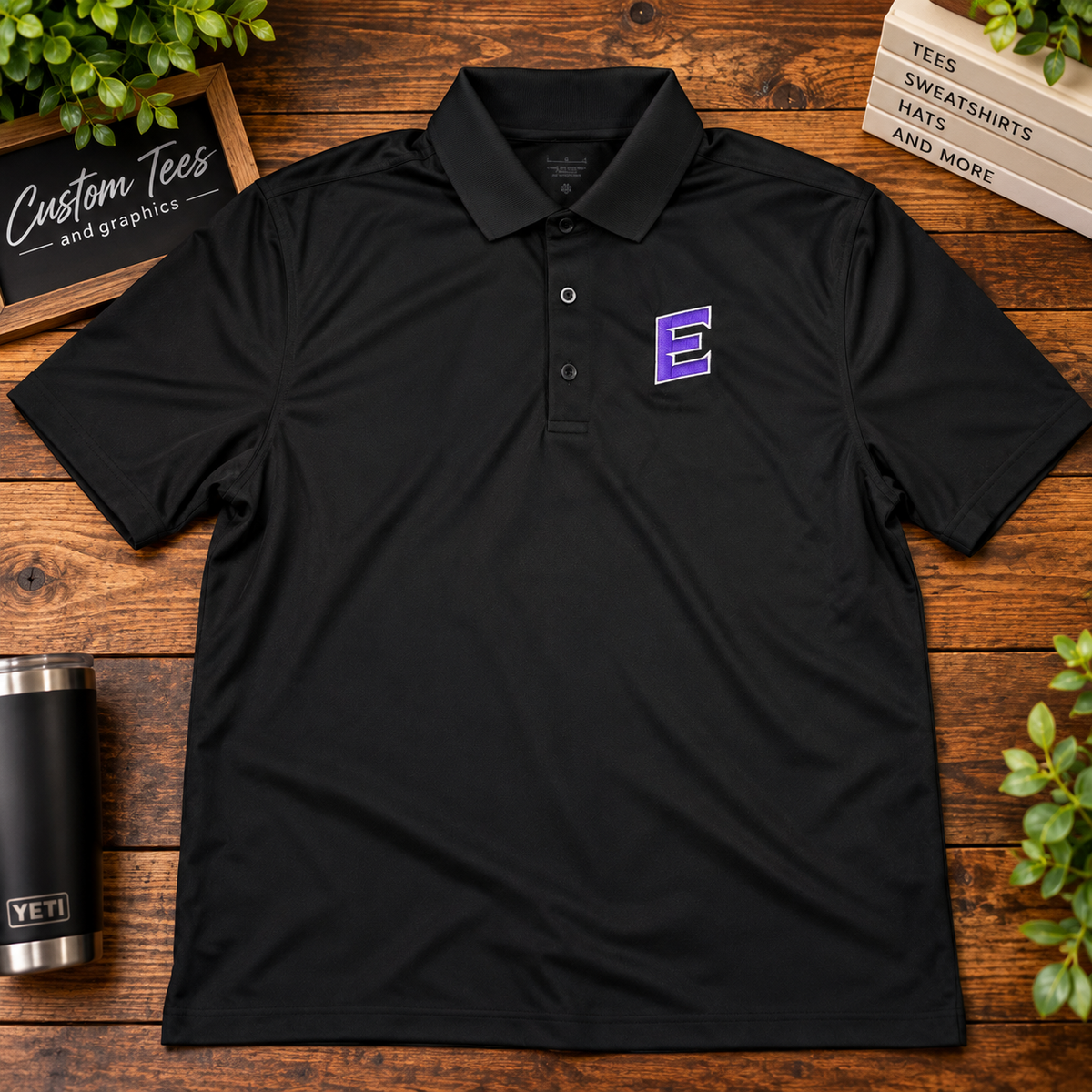 Elkins E embroidered Nike Polo