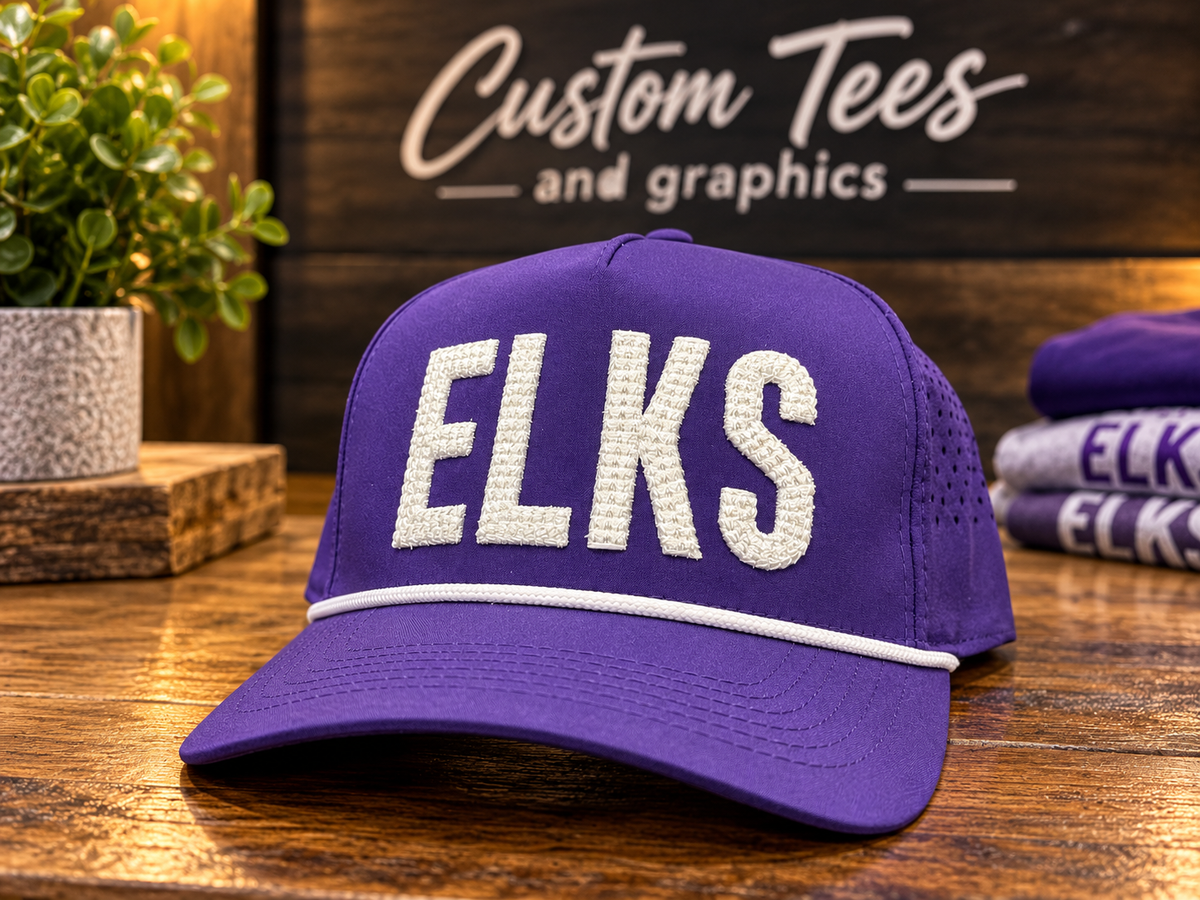 Elkins Elks Puff Chain Stitch Hat