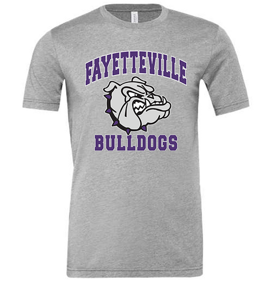Fayetteville Bulldogs Arched Mascot