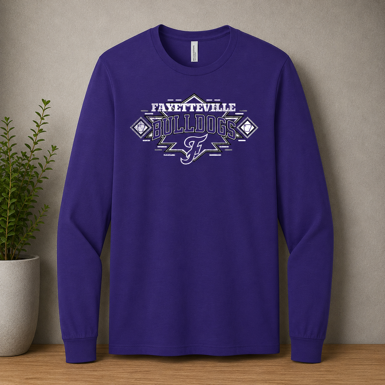 Fayetteville Bulldogs Vintage Long Sleeve Tee