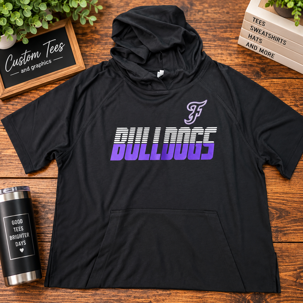 Fayetteville Bulldogs Hooded Performance Tee