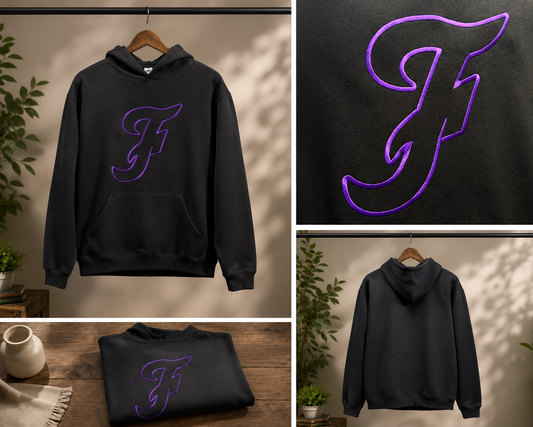 Fayetteville Bulldogs Premium Embroidered Hoodie – Satin Stitch F