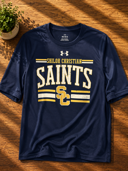 Shiloh Christian Saints Classic spirit Under Armour Performance Tee