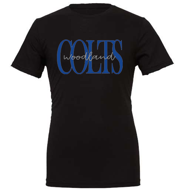 Woodland Colts bold script