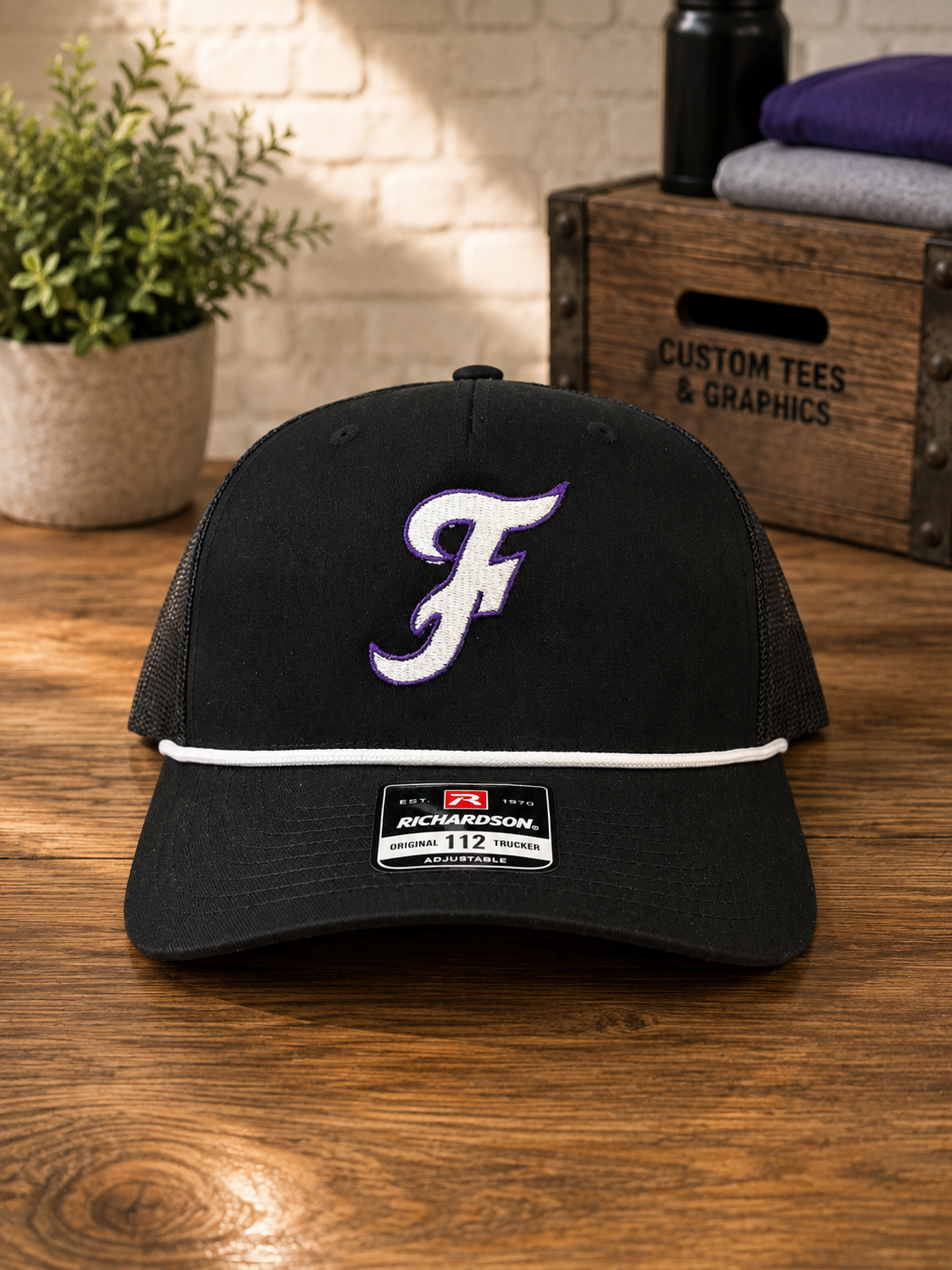 Fayetteville Bulldogs Embroidered “F” Rope Cap – Richardson 112 Five Panel