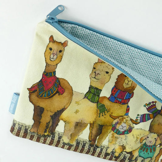 Alpaca and Friends Long Project Bag