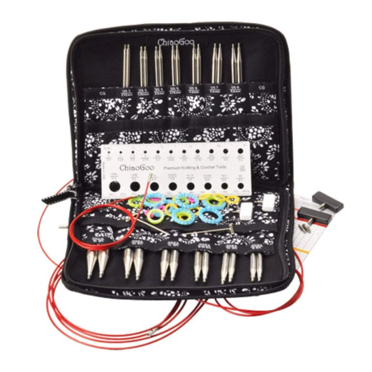 ChiaoGoo 4" Twist Interchangeable Needle Set - Red Lace
