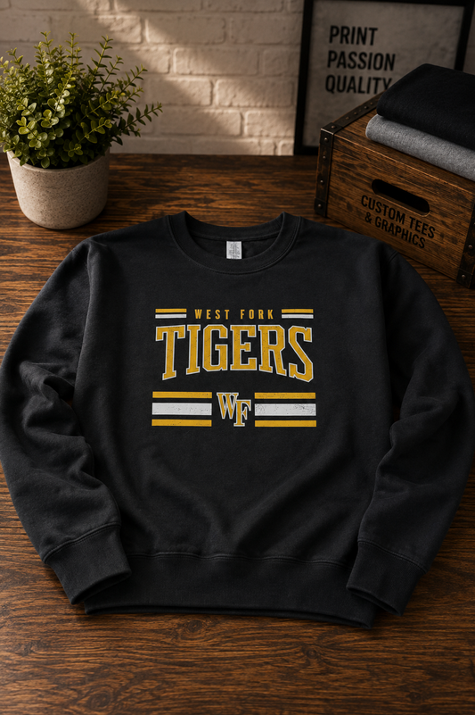 West Fork Tigers Crewneck Sweatshirt