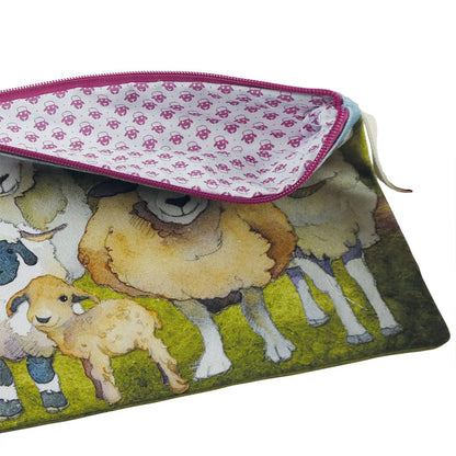 Felted Sheep Long Project Bag