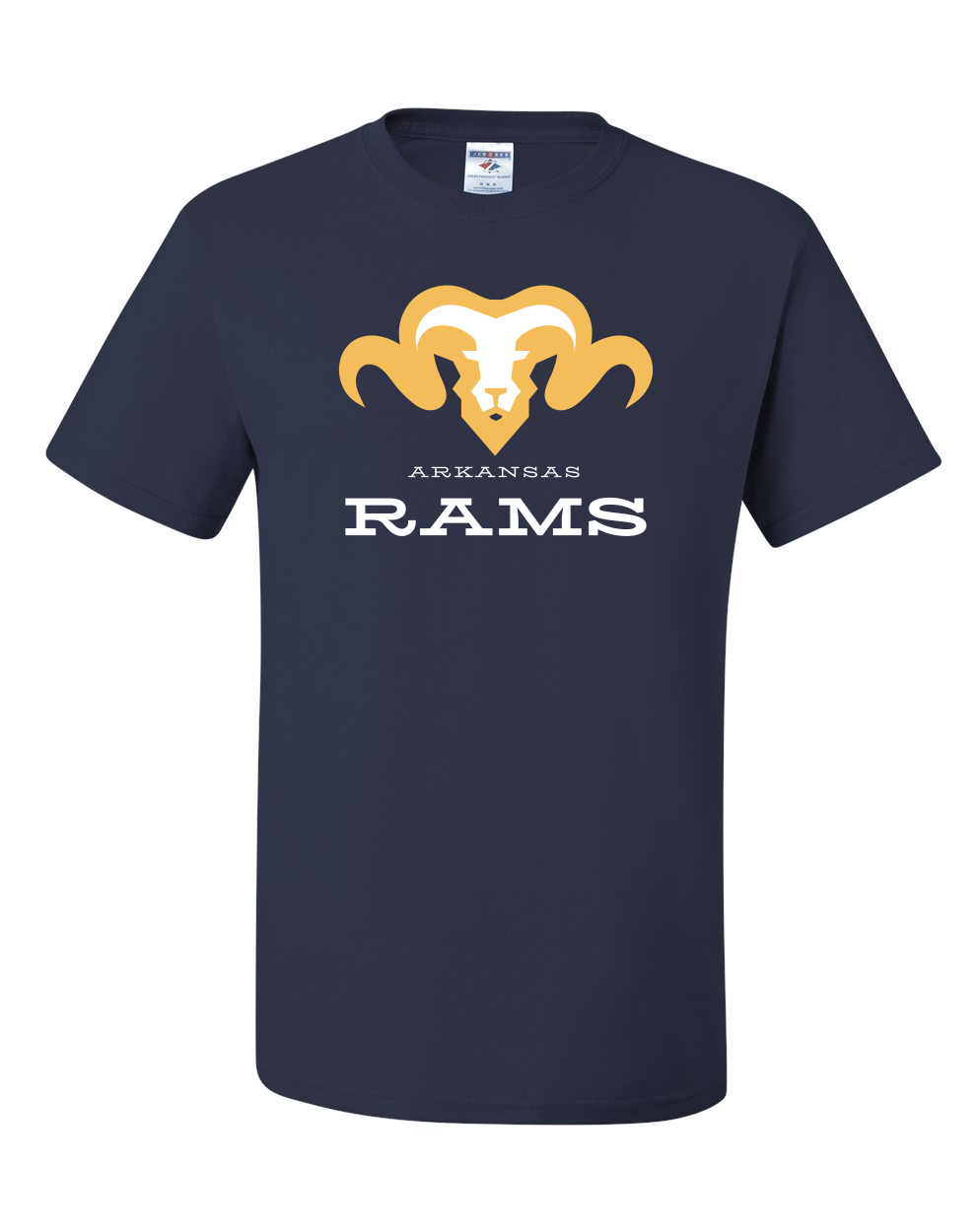 Rams Short Sleeve Navy 50/50 T-shirt