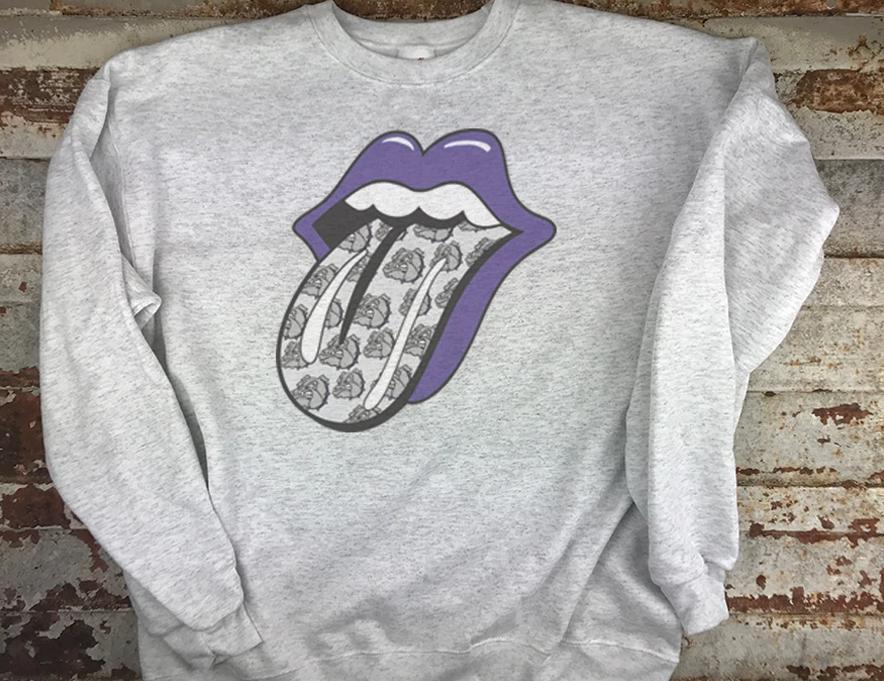 BULLDOGS_Rolling tongue_Mascot sweatshirt