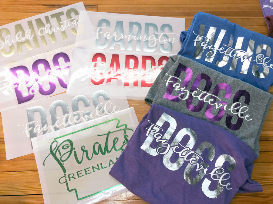 Bulk Custom Rhinestone or Foil designs for you.