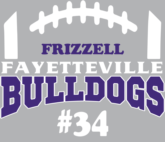 Fayetteville Bulldogs football sticker