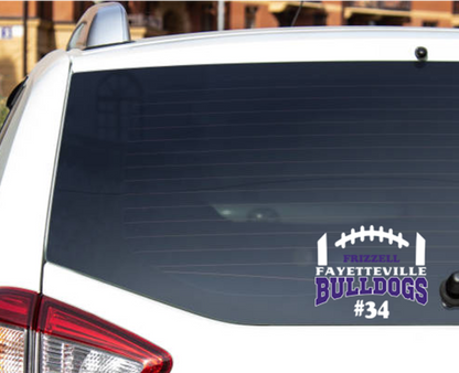 Fayetteville Bulldogs football sticker