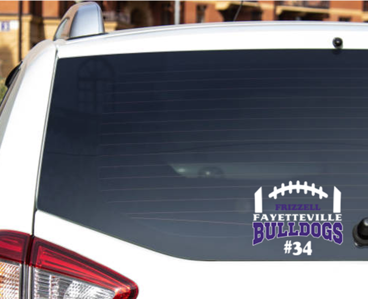 Fayetteville Bulldogs football sticker
