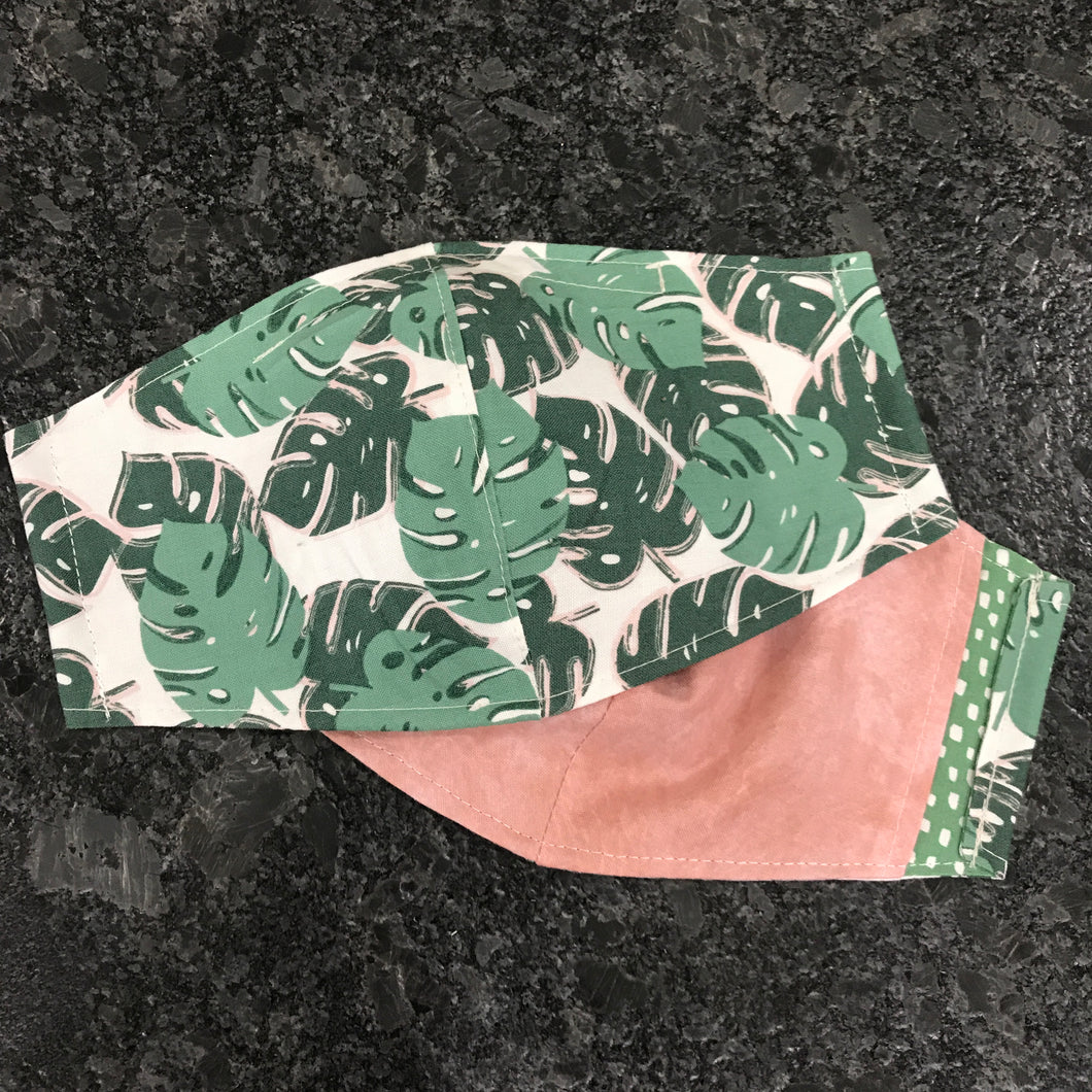Tropical Leaf Face Covering