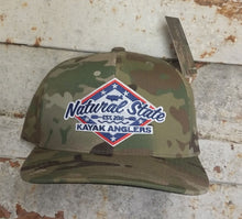 Load image into Gallery viewer, NSKA Camo Hat Yupoong - Green Camo - Wool Blend Flat Bill Snapback Cap
