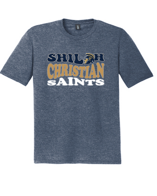 Shiloh Christian Saints Wavy Mascot design